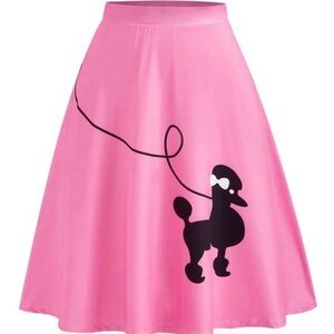 Womens plus size a-line poodle skirt..SHEIN curve..2XL stretchy soft and TTS